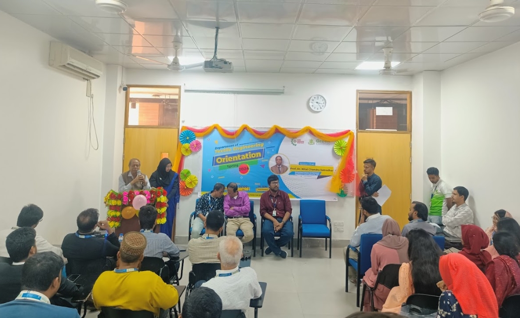 Successful Completion of the Orientation Program for Spring-2024 Semester Organized by the Department of Textile Engineering